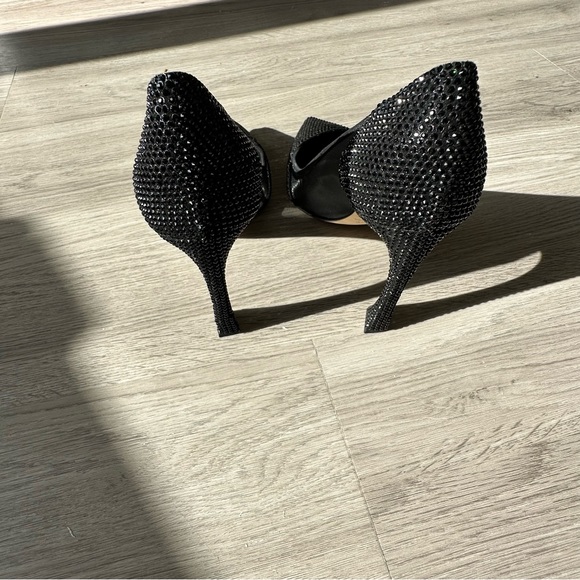 NEW Christian Dior Black Diamante Beaded and Mesh Pumps in sz 37 - Picture 8 of 10